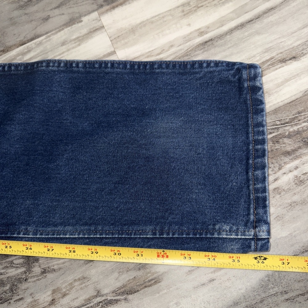 Wrangler Jeans Men's 40X36 Blue Denim Cowboy Cut Rodeo Distressed 47MWZPW - Picture 13 of 13